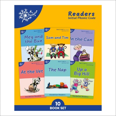 Phonic Books Dandelion Readers Set 2 Units 1-10 Sam and Tim (Alphabet Code Blending 4 and 5 Sound Words) - (Phonic Books Beginner Decodable)