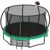 HFYee 12/14/16FT Kids Adventure Trampoline Safety Enclosure & Ladder for Outdoor Play for Ages 6-12 - 2 of 4