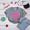 Womens Kiss Me Script Heart Cute \Relationship Flirting T shirt for Ladies - Crazy Dog Women's T Shirt - 3 of 4