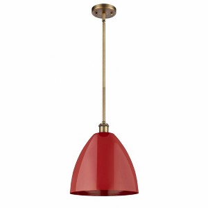 Plymouth Dome - 1 Light Stem Hung Pendant In Industrial Style-12.75 Inches Tall and 12 Inches Wide - 1 of 1