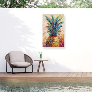 "Pineapple Expression" Outdoor All-Weather Wall Decor - 1 of 4