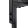 Infurnic Nightstands Iron Mesh Cloth Drawn Nightstand Double With Drawer, Open Compartment, Elegant And Simple Design, Black, 15.75"*11.81"*35.31" - 4 of 4