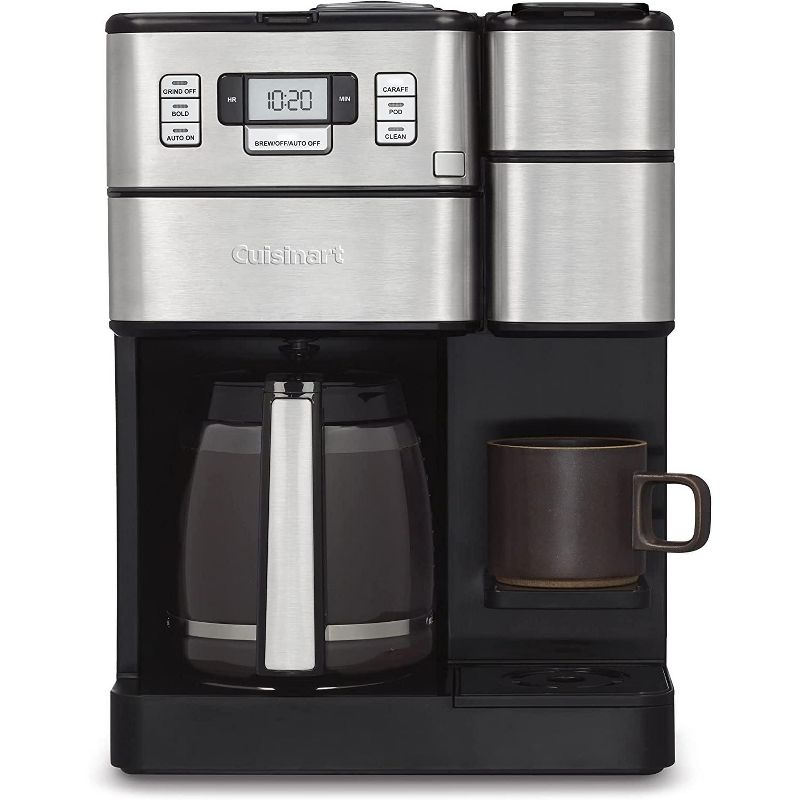 Cuisinart SS-GB1FR Coffee Center Grind and Brew Plus, Built-in Coffee Grinder Coffeemaker - Silver - Certified Refurbished, 3 of 8