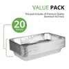 Stock Your Home 21x13 Disposable Aluminum Foil Pans (20 Pack) - 2 of 4