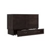 Keloyid Haimyy Solid Wood Frame Queen Murphy Bed Chest with Built-in Charger and 2 Strong Drawer - 3 of 4