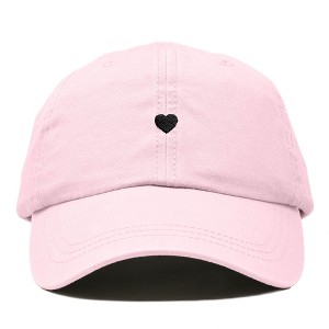 Dalix Heart Embroidered Cotton Summer Outdoor Baseball Cap Dad Hat Womens - 1 of 4