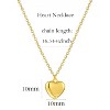 Dainty 14K Gold Plated Heart Choker: Simple Small Pendant Necklace for Women, Trendy Luxury Gift - 3 of 4