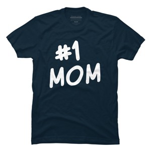 Men's Design By Humans Mother's Day 1# Best Mom in the World By happieeagle T-Shirt - 1 of 2
