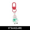 Unique Bargains Christmas Keychain Lobster Clasp Alloy Resin Multiple Colors 1 Pc - 2 of 3