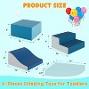 Climbing Blocks for Toddlers Soft PU Leather Baby Playset Crawl and Climb Activity Indoor Kids Play Equipment Climber Foam Blocks - 3 of 4