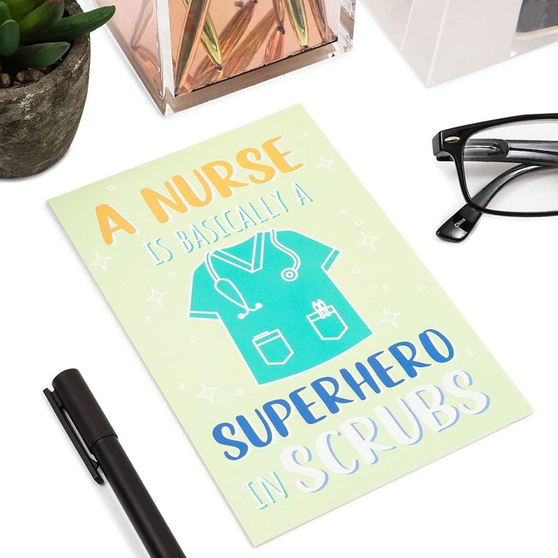 24-Pack Nurse & Doctor Appreciation Thank You Cards, 6 Assorted Designs, Blank Inside, 4x6, 2 of 9