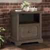 Toulon Wood Lateral File Cabinet with Casters in Dark Oak - Lexicon - 4 of 4