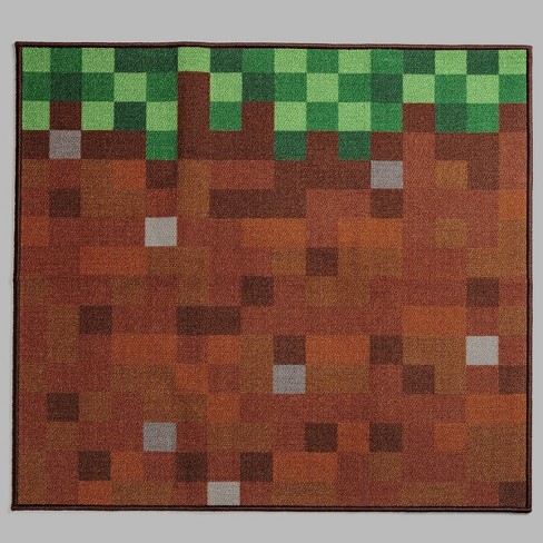 Minecraft 39 X39 Glass Blocks Rug Green Target