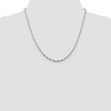 Black Bow Jewelry 2mm, Sterling Silver Twisted Solid Herringbone Chain Necklace - 2 of 4
