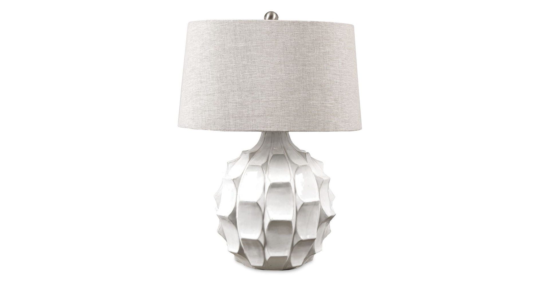 Uttermost Guerina Scalloped White Lamp