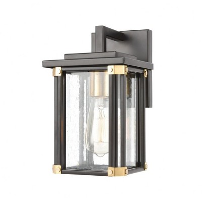 Elk Home Vincentown 1 - Light Wall Light in  Matte Black/Brushed Brass