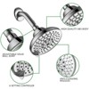 SEVOBAL Shower Faucets 6 Spray Settings High Pressure Shower Head 5" Rain Fixed Showerhead Adjustable Bathroom Faucets, Silver, 4.72"*4.53"*3.74" - 3 of 4