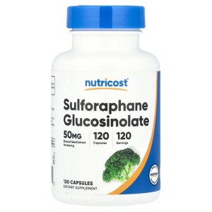 Nutricost Sulforaphane Glucosinolate , 50 mg, 120 Capsules - 1 of 2