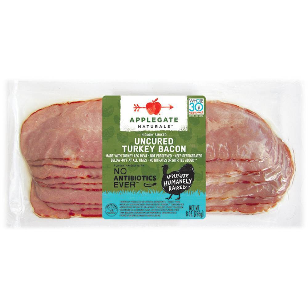 UPC 025317120005 product image for Applegate Natural Hickory Smoked Uncured Turkey Bacon - 8oz | upcitemdb.com