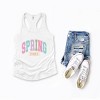 Simply Sage Market Spring Vibes Arched Varsity Racerback Tank - 3 of 4