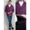 INSPIRE CHIC Men's Notched Collar Double-Breasted Formal Classic Peacoats - 4 of 4