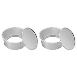 Unique Bargains Removable Loose Bottom Cheesecake Pan 2 Pcs - 1 of 4