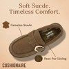 CUSHIONAIRE Origin Genuine Suede Mule Clogs for Women, Cozy Slip-On Moc Toe Loafer with Buckle and Faux Fur Cushioned Footbed - 3 of 4