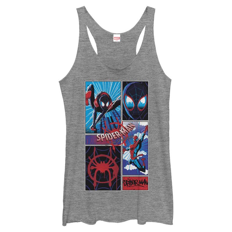 Women's Marvel Spider-Man: Into the Spider-Verse Modern Panels Racerback Tank Top, 1 of 4