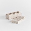 Plum & Post Burma Rattan 3-Compartment Lidded Box - 2 of 4