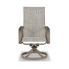 Signature Design by Ashley Contemporary Beach Front Sling Swivel Chair (Set of 2), Beige - image 2 of 4