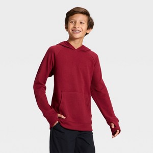 Boys' Waffle Pullover Hoodie - All In Motion™ - 1 of 3