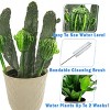 5 Star Super Deals Aqua Glass Plant Watering Cactus Globes Automatic Self Watering Irrigation Vacation Plant Indoor/Outdoor Potted Plant 10" 7 oz 4pc - 2 of 4