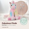 Bearington Glisten The Rainbow Unicorn Plushie, 12 Inch Unicorn Stuffed Animal for Girls - 2 of 4