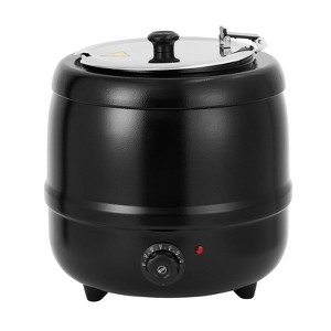 Commercial Soup Kettle, Portable Electric Soup Warmer with Hinged Lid & Stainless Steel Removable Insert Pot for Restaurants, Buffet, Party - 1 of 4