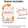 Big Dot of Happiness Girl Little Pumpkin - How Many Candies Fall Birthday Party or Baby Shower Game - 1 Stand and 40 Cards - Candy Guessing Game - 3 of 4