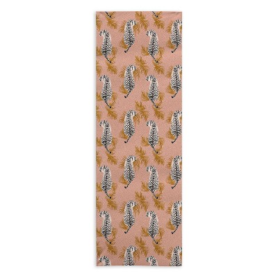 Alison Janssen PAISLEY TIGER SOFT PINK GOLD 24" x 70" Yoga Mat Towel - Society6