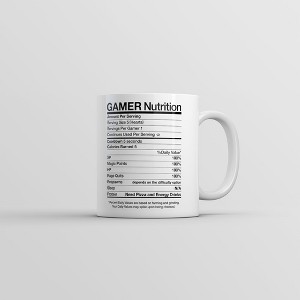 Crazy Dog T-Shirts Gamer Nutrition Mug Funny Sarcastic Video Game Novelty Coffee Cup-11oz - 1 of 4