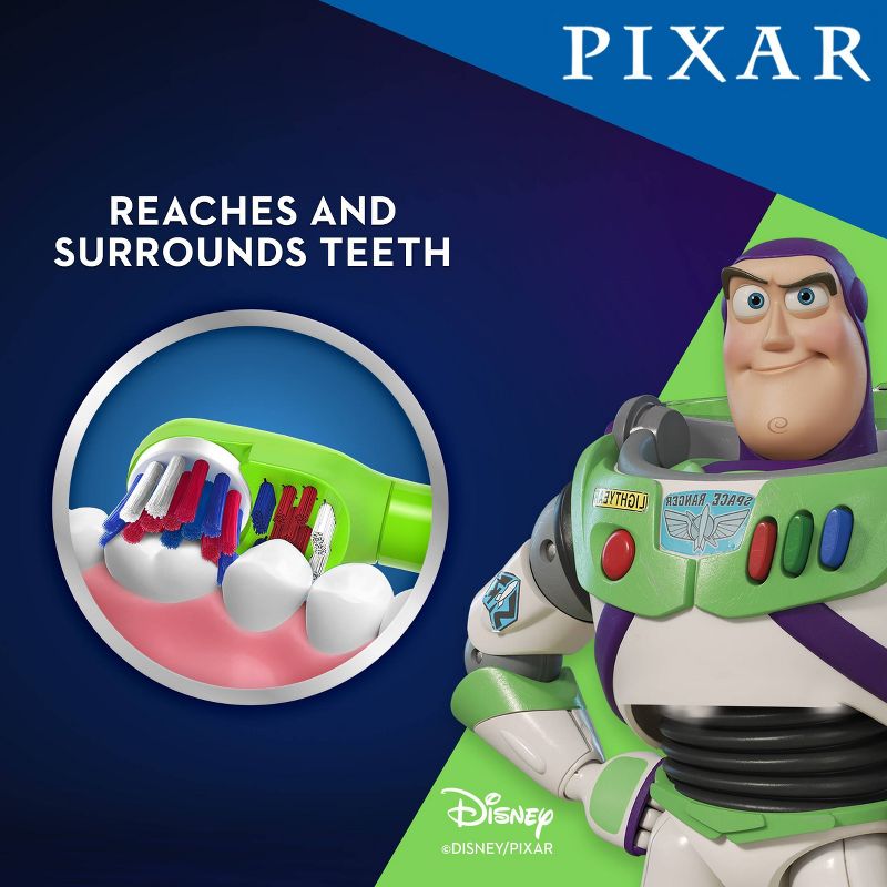 Oral-B Kids&#39; Battery Toothbrush featuring PIXAR favorites Soft Bristles for Kids 3+, 5 of 11