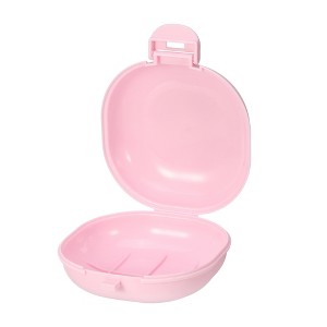 Unique Bargains Travel Portable Soap Box 3.58"x3.46"x1.69" 1 Pc - 1 of 4