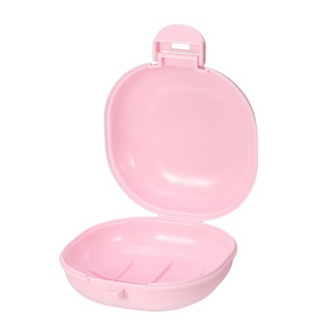 Unique Bargains Plastic Soap Dish Keep Soap Dry Soap Cleaning Storage Drill  Free Soap Holder For Home Bathroom Kitchen 1 Pc Pink : Target