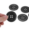 Unique Bargains Resin Round Flat 4-Hole DIY Craft Sewing Buttons 60L 1.5" 10 Pcs - 4 of 4