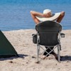 Okak Oversized Camping Chairs with Cup Holder Storage and Cooler Bag, Heavy Duty Stadium Seats with Steel Frame, Lawn Chairs for Outdoor - 2 of 4
