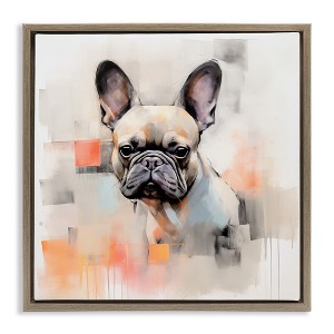 Stupell Industries French Bulldog Abstract, 25" x 25" - 1 of 4