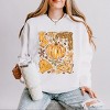 Simply Sage Market Fall Pumpkin Collage Glitter Lightweight Garment Dyed Sweatshirt - 2 of 4