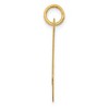 Black Bow Jewelry 14k Yellow Gold, Ella Collection, LG Fancy Script Initial Pendant A-W - 2 of 4