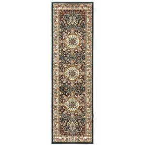 Oriental Weavers Kashan 119U1 Navy/ Ivory Indoor Area Rug - 2'3" x 7'6" - 1 of 2