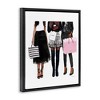 Stupell Industries Fashion Models Glam Watercolor Black Framed Floater Canvas Wall Art - 3 of 4