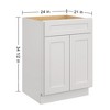 LOVMOR 24"W*21"D*34.5"H in Plywood Soft-Close Bath Vanity Cabinet without Top for Kitchen, Bathroom, Living Room - 4 of 4
