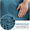 J&V TEXTILES Rich Floral Pattern Velvet Stretch Chair Cover Chair Slipcover Sofa Cover Furniture Protector Couch Soft with Elastic Bottom - 2 of 3