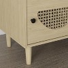 Garvee Rattan Nightstand with USB Ports - 2-Tier End Table for Living Room & Bedroom, Natural Wood Top, Convenient Charging Station - 4 of 4